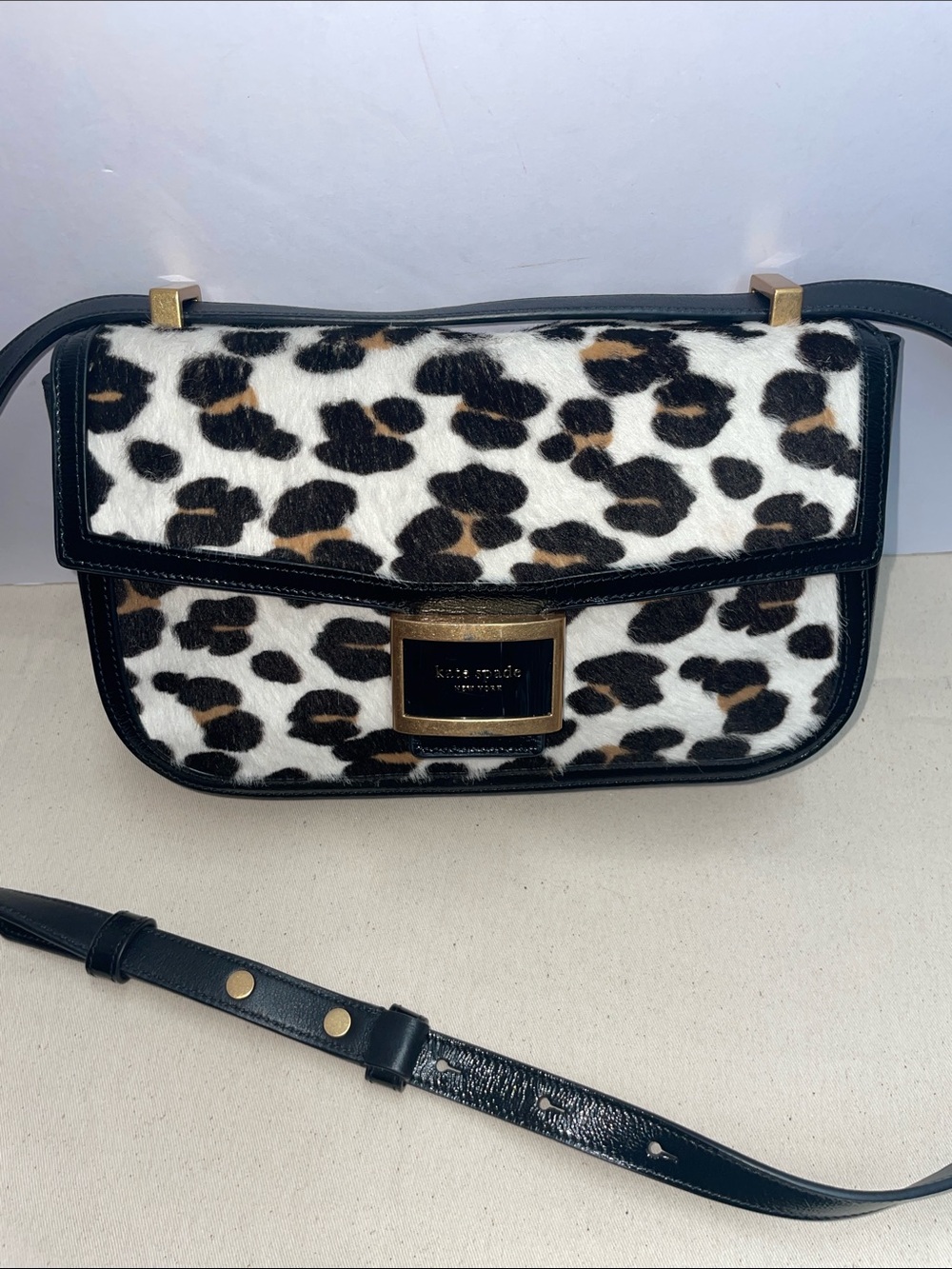 Kate Spade ‘Katy’ Leopard Print Medium Shoulder Bag/Crossbody